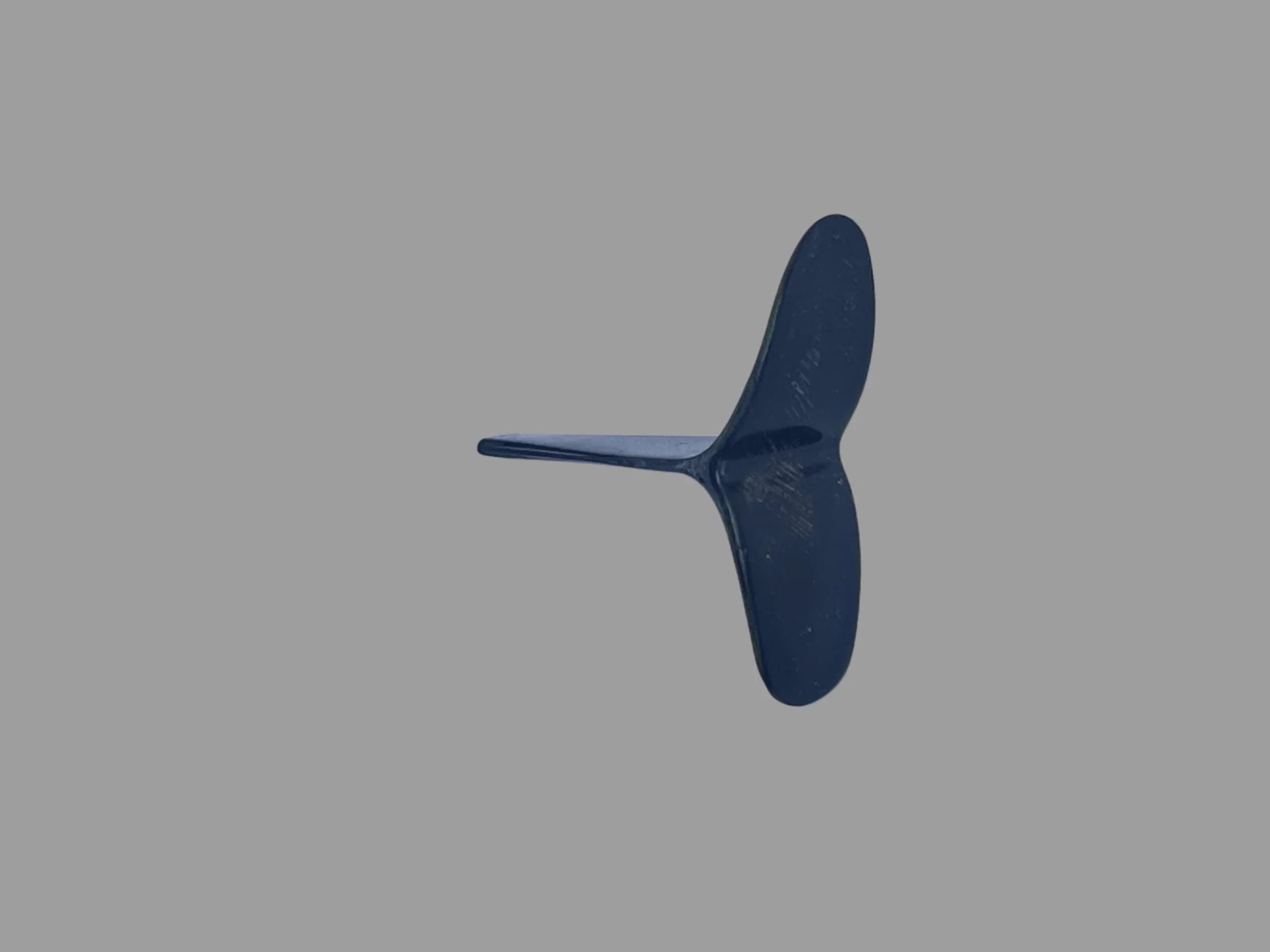 Black D1S throwing peg viewed from the side