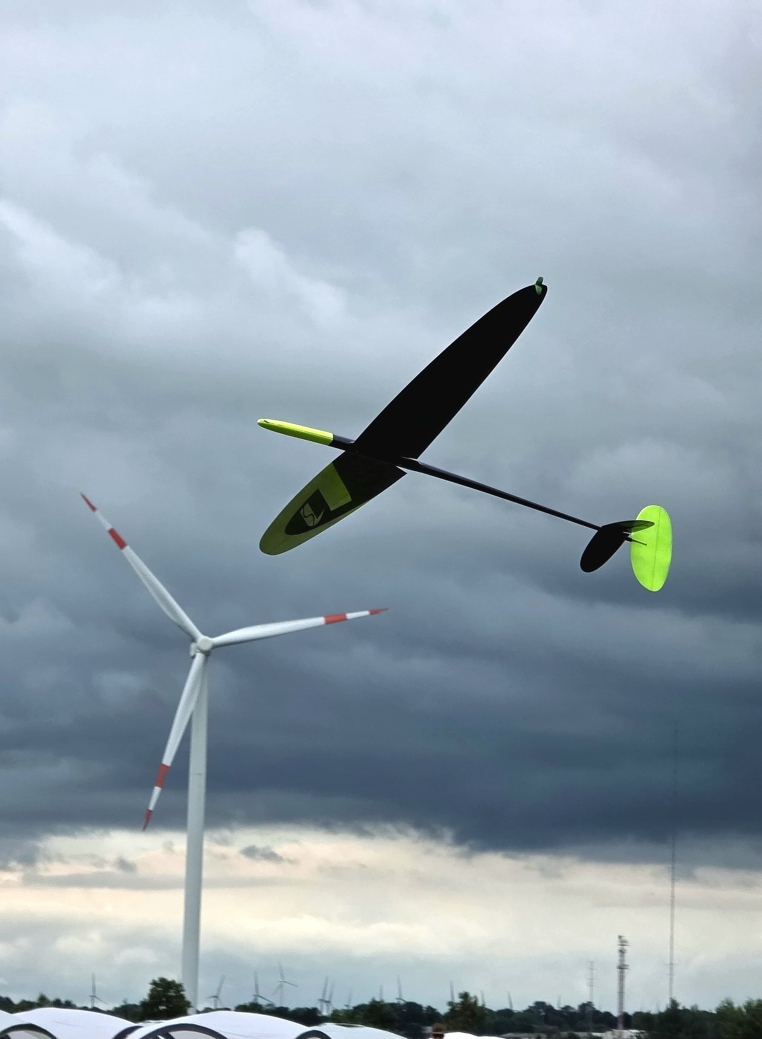 D1S DLG glider in flight