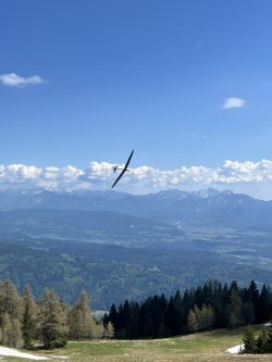 D1S DLG glider in flight